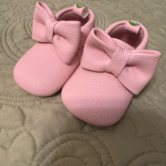 First Steps Other - Pink Bow Baby Girl Shoes